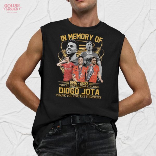 Diogo Jota 1996-2025 Memorial T-Shirt – You’ll Never Walk Alone