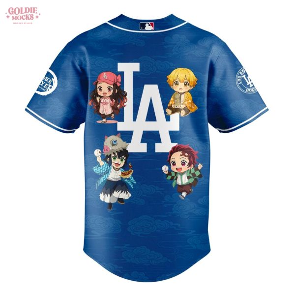 Dodgers x Demon Slayer 2025 Fans Baseball Jersey