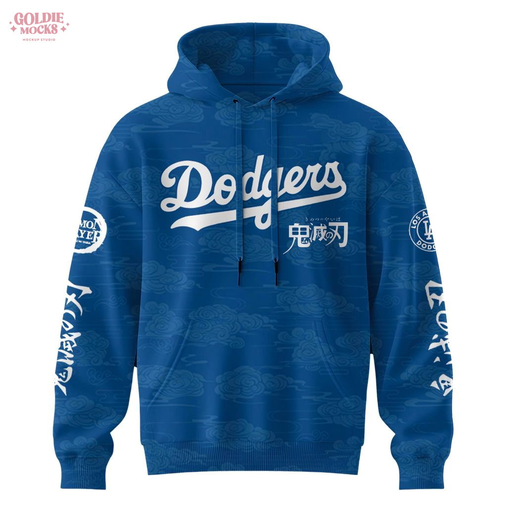 Dodgers x Demon Slayer 2025 Fans Hoodie Dodgers x Demon Slayer 2025 Fans Hoodie