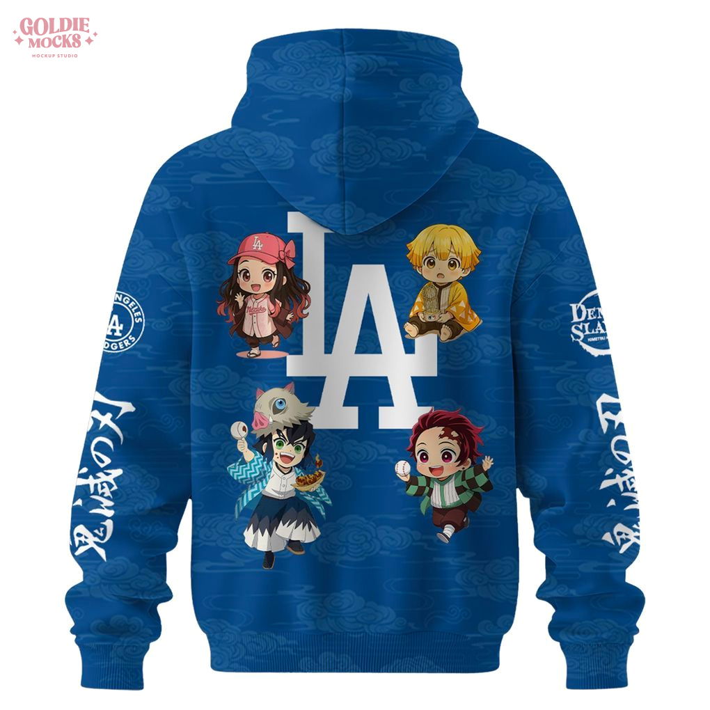 Dodgers x Demon Slayer 2025 Fans Hoodie Dodgers x Demon Slayer 2025 Fans Hoodie
