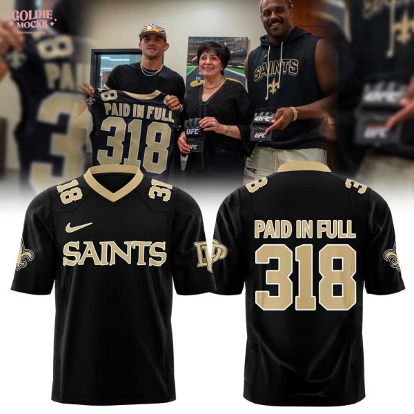 Dustin Poirier x New Orleans Saints Paid In Full Jersey
