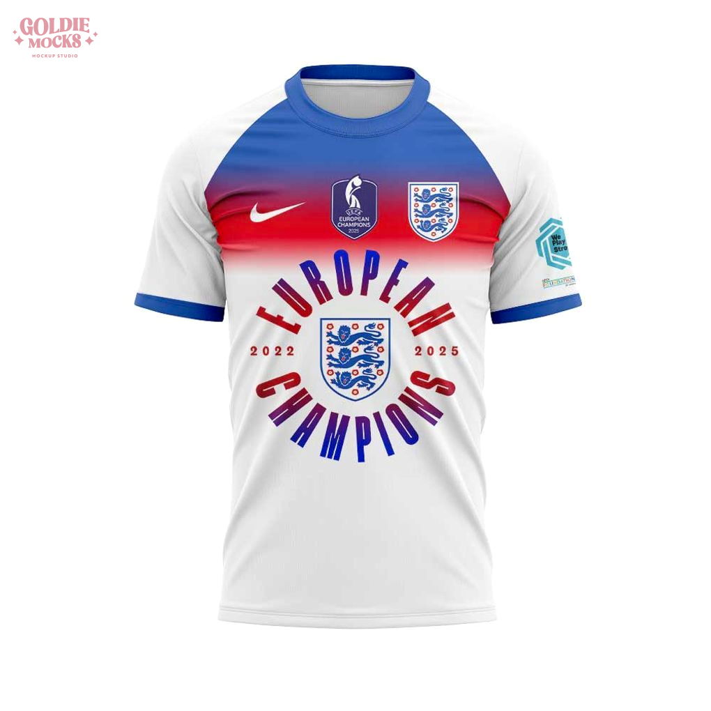 England FC European 2025 Champions T-Shirt England FC European 2025 Champions T-Shirt