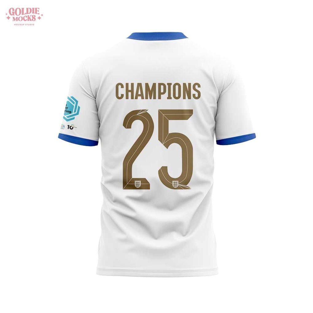 England FC European 2025 Champions T-Shirt England FC European 2025 Champions T-Shirt