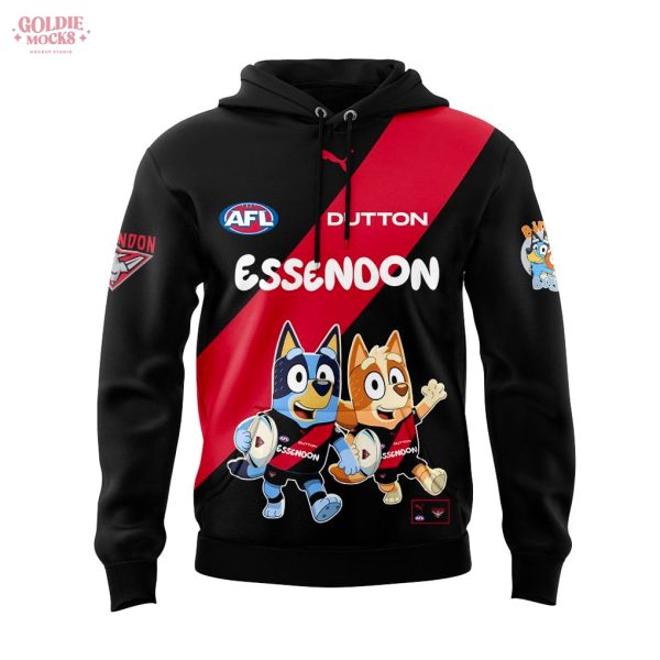 Essendon Football Club Bluey and Bingo Hoodie