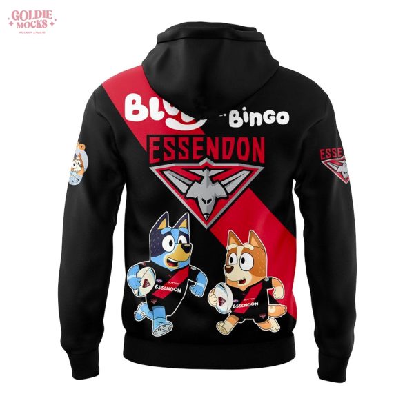 Essendon Football Club Bluey and Bingo Hoodie