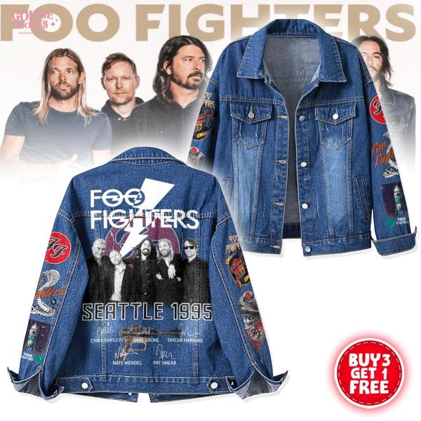 Foo Fighters Seattle 1995 New Edition 2025 Denim Jacket