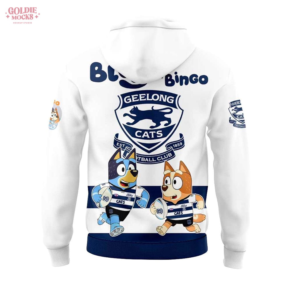 Geelong Cats x Bluey and Bingo Hoodie Geelong Cats x Bluey and Bingo Hoodie