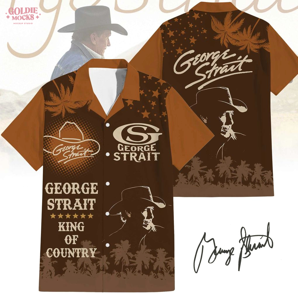 George Strait King Of Country Hawaiian Shirt George Strait King Of Country Hawaiian Shirt