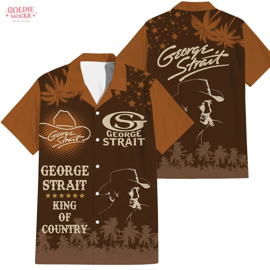 George Strait King Of Country Hawaiian Shirt George Strait King Of Country Hawaiian Shirt