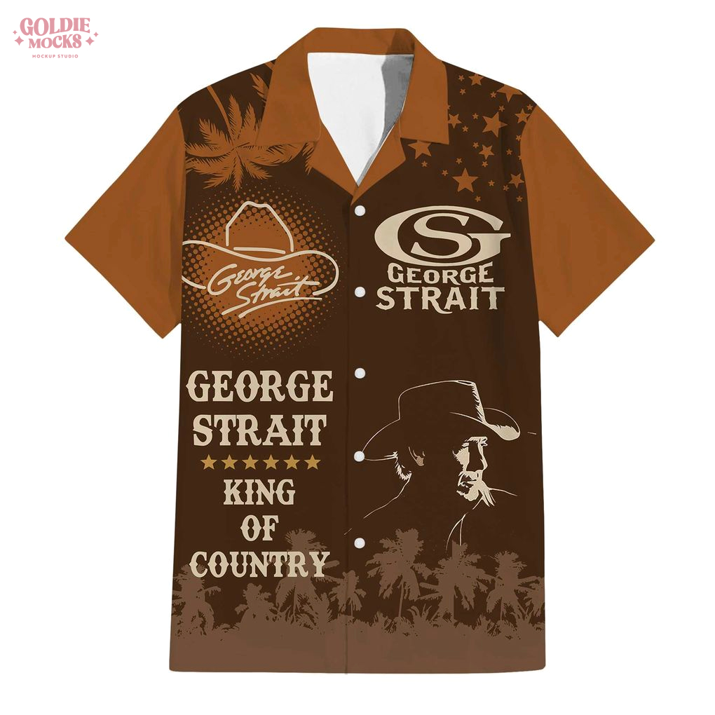 George Strait King Of Country Hawaiian Shirt George Strait King Of Country Hawaiian Shirt