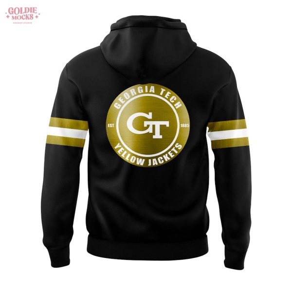 Georgia Tech Football New Uniform 2025 Official Black Hoodie