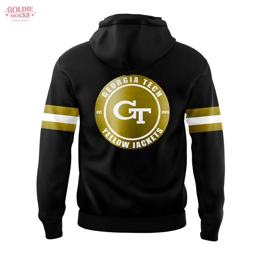 Georgia Tech Football New Uniform 2025 Official Black Hoodie Georgia Tech Football New Uniform 2025 Official Black Hoodie