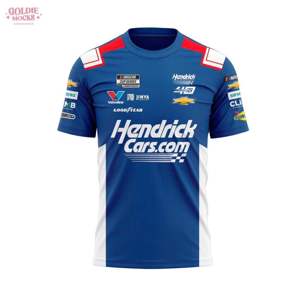 Hendrick Motorsports Team Collection Blue Shirt Hendrick Motorsports Team Collection Blue Shirt