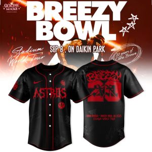 Houston Astros x Breezy Bowl XX Tour 2025 Black Jersey