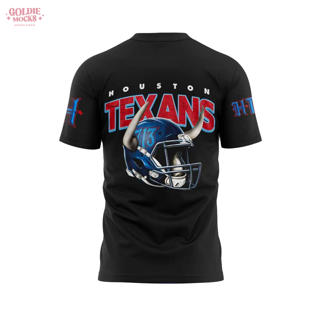 Houston Texans x Lil Keke 713 Black Shirt Houston Texans x Lil Keke 713 Black Shirt