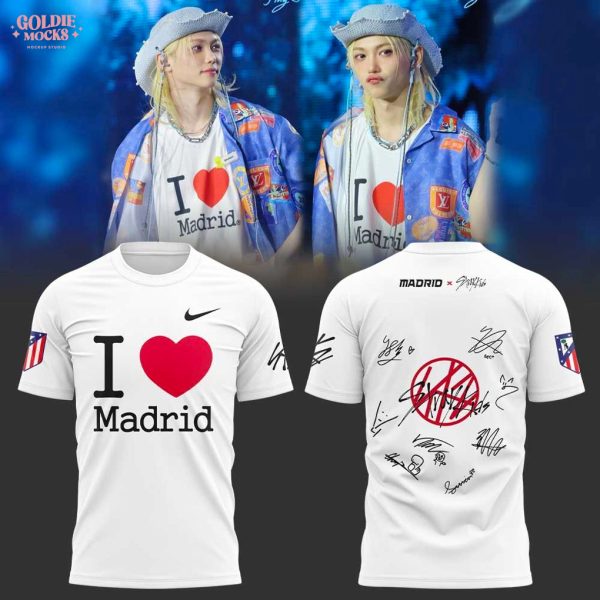 I Love Madrid ATE Signature White T-Shirt