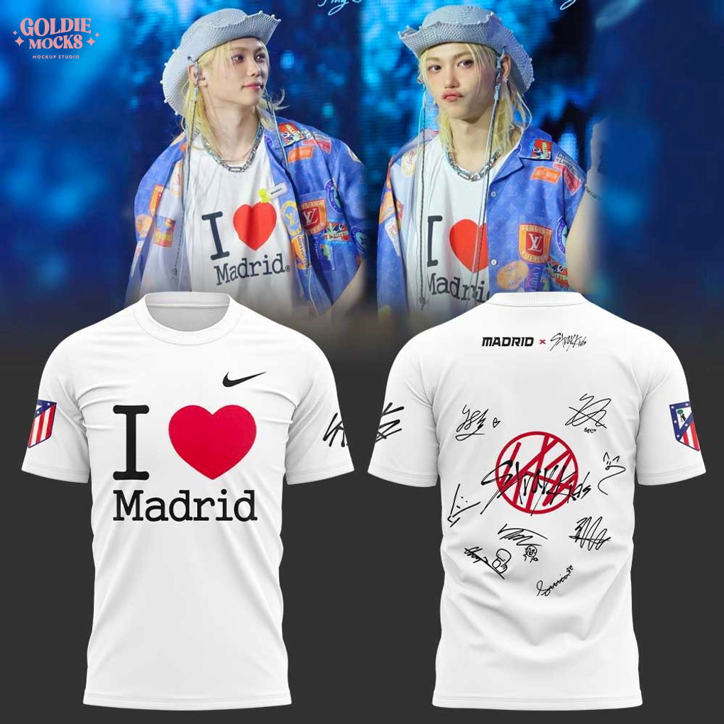 I Love Madrid ATE Signature White T-Shirt I Love Madrid ATE Signature White T-Shirt