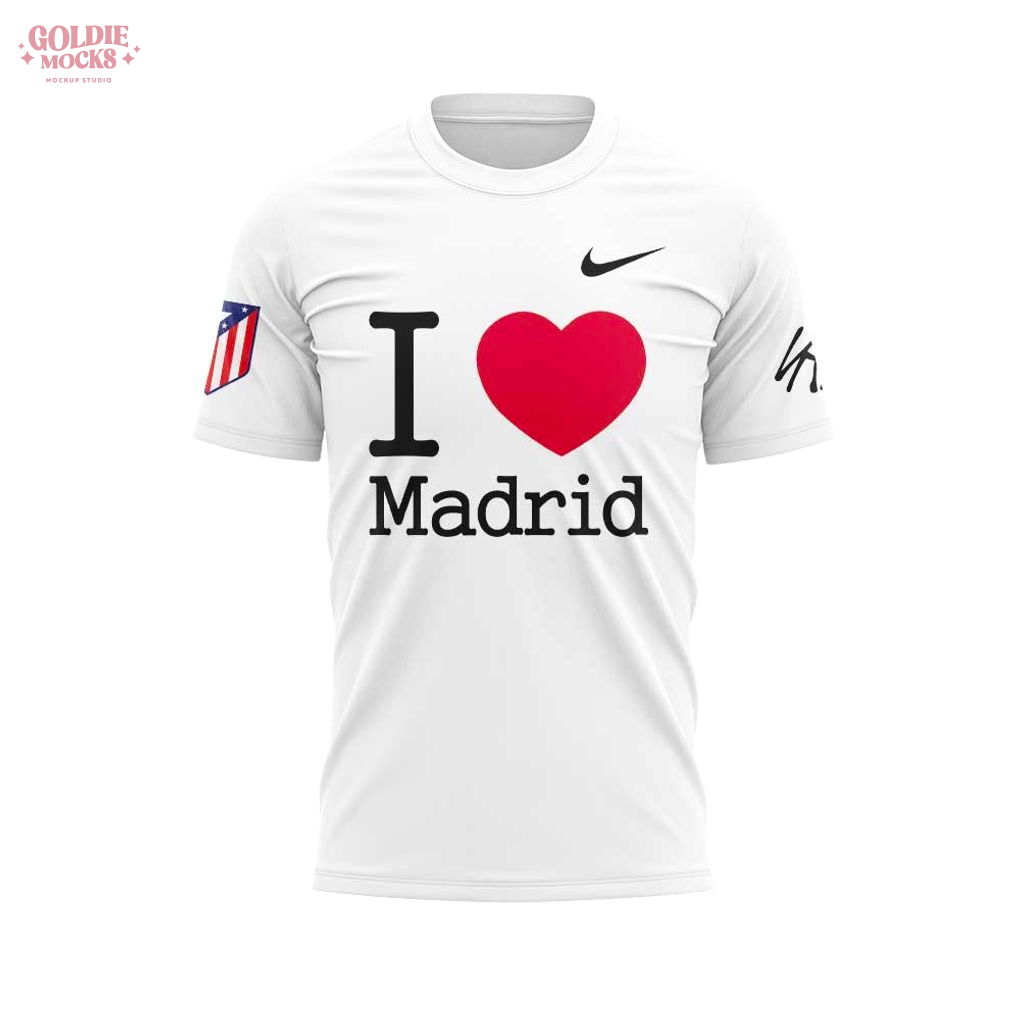 I Love Madrid ATE Signature White T-Shirt I Love Madrid ATE Signature White T-Shirt
