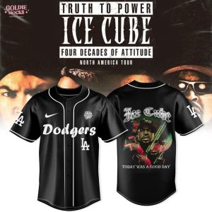 Ice Cube 4 Decades of Attitude Tour 2025 LA Dodgers Jersey