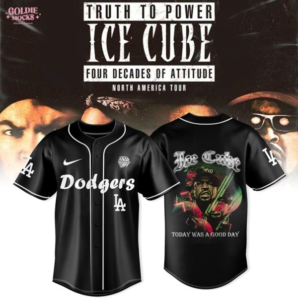 Ice Cube 4 Decades of Attitude Tour 2025 LA Dodgers Jersey