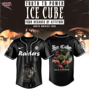 Ice Cube 4 Decades of Attitude x Raiders Jersey