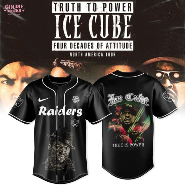 Ice Cube 4 Decades of Attitude x Raiders Jersey