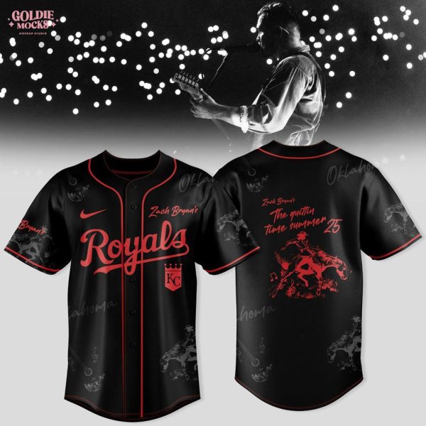 Kansas City Royals x Zach Bryan The Quittin Time Tour 2025 Jersey