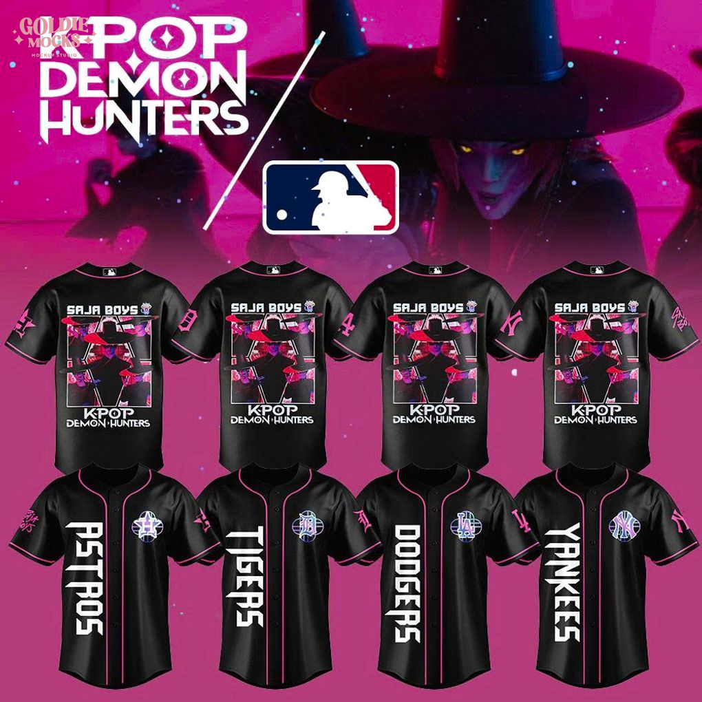 KPop Demon Hunters Saja Boys MLB All Teams 2025 Baseball Jersey KPop Demon Hunters Saja Boys MLB All Teams 2025 Baseball Jersey
