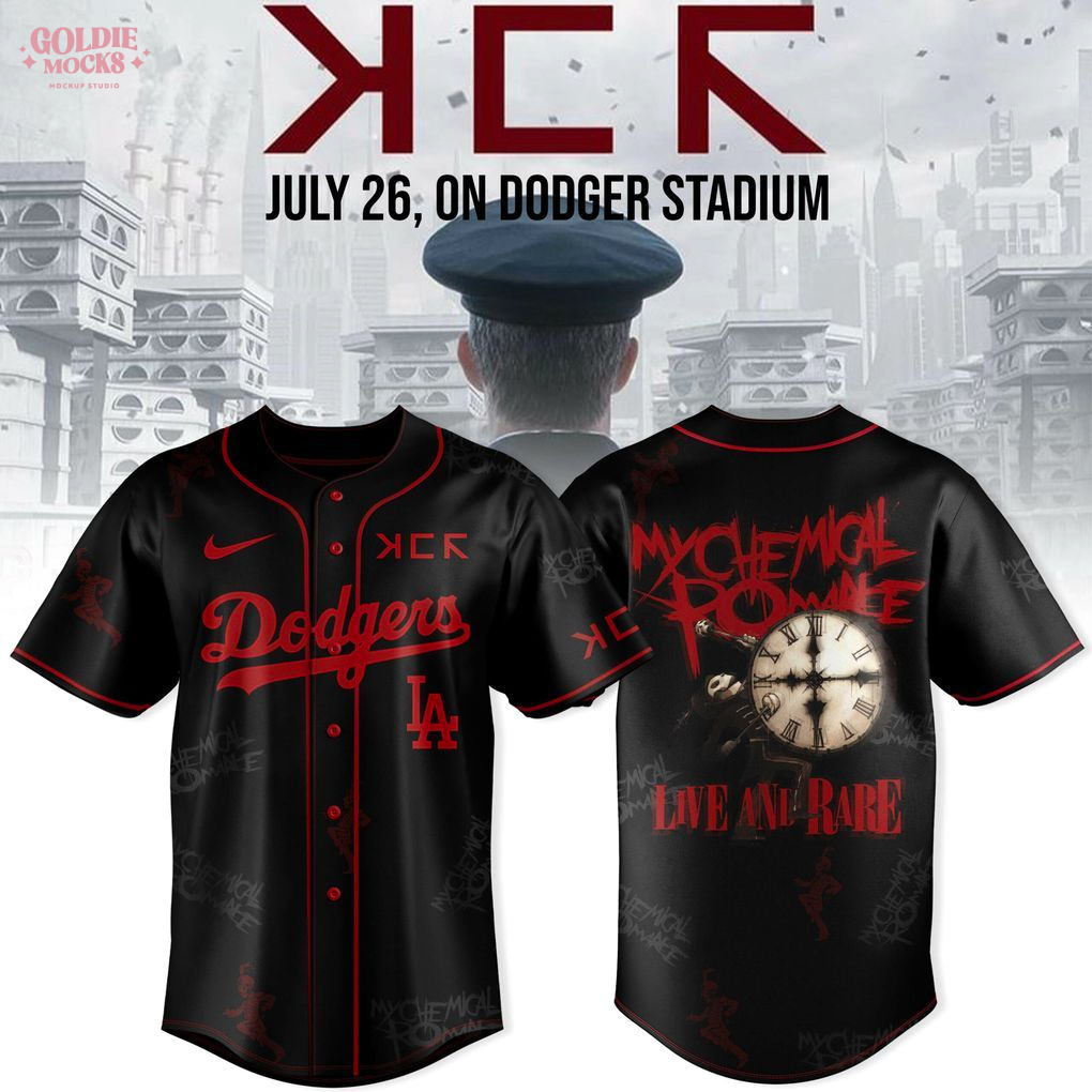 LA Dodgers x Long Live The Black Parade Tour Live Are Rare July 2025 Jersey LA Dodgers x Long Live The Black Parade Tour Live Are Rare July 2025 Jersey