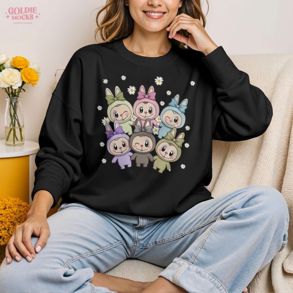 Labubu Flower Cute Cartoon For Girt For Kids Sweatshirt