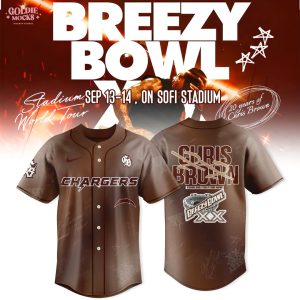Los Angeles Chargers x Breezy Bowl XX Tour 2025 Brown Jersey