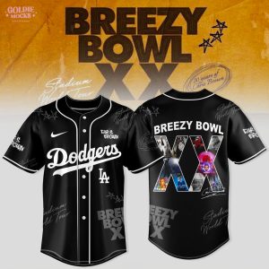 Los Angeles Dodgers x Breezy Bowl XX World Tour 2025 Limited Baseball Jersey