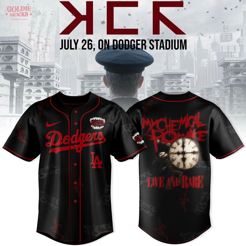 Los Angeles Dodgers x Long Live The Black Parade My Chemical Romance Tour 2025 Jersey Los Angeles Dodgers x Long Live The Black Parade My Chemical Romance Tour 2025 Jersey