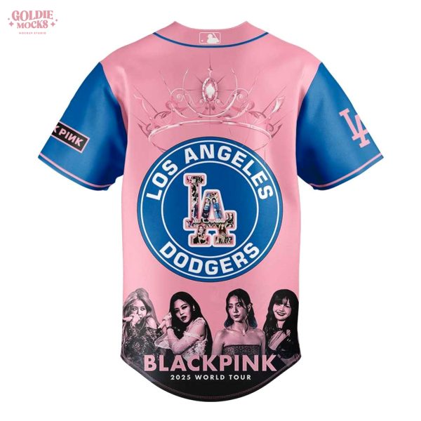 Los Angeles Dodgers x Queens of K-pop Black Pink Signature 2025 Baseball Jersey