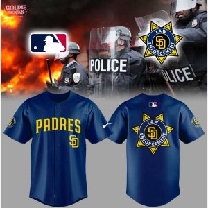Men’s Padres Law Enforcement Appreciation Blue 2025 Jersey