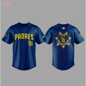 Men’s Padres Law Enforcement Appreciation Blue 2025 Jersey