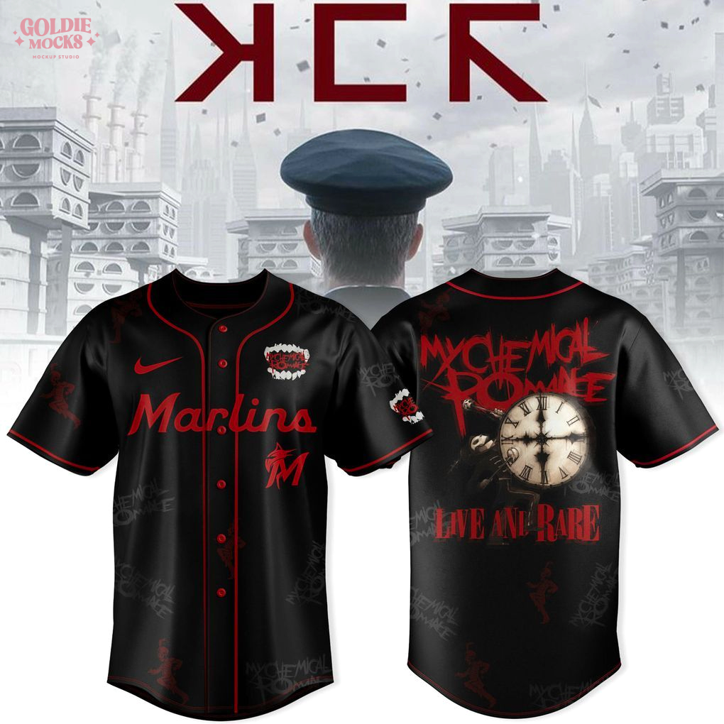 Miami Marlins x Long Live The Black Parade My Chemical Romance Tour 2025 Jersey Miami Marlins x Long Live The Black Parade My Chemical Romance Tour 2025 Jersey