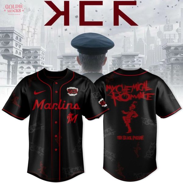 Miami Marlins x Long Live The Black Parade My Chemical Romance Tour 2025 Jersey