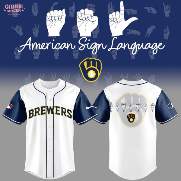 Milwaukee Brewers American Sign Language 2025 Jersey
