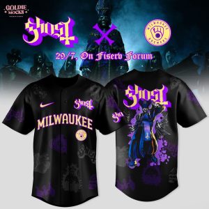 Milwaukee Brewers x Ghost Band World Tour 2025 Limited Jersey