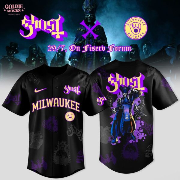 Milwaukee Brewers x Ghost Band World Tour 2025 Limited Jersey