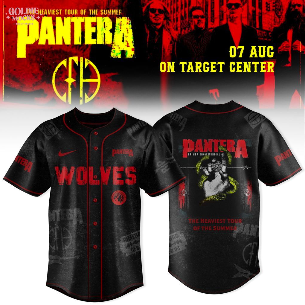Minnesota Timberwolves x PANTERA The Heaviest Tour of The Summer 2025 Jersey Minnesota Timberwolves x PANTERA The Heaviest Tour of The Summer 2025 Jersey
