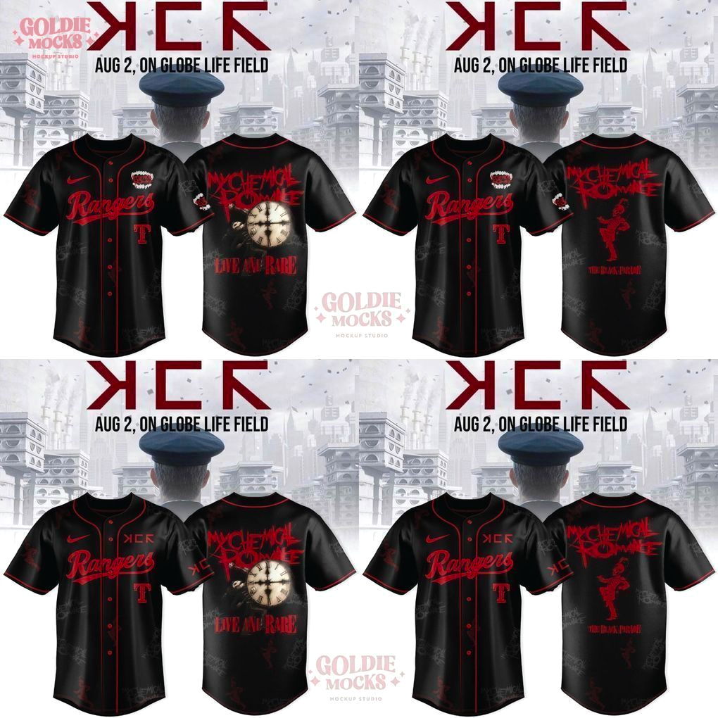 New MLB All Star x Long Live The Black Parade My Chemical Romance Tour 2025 Jersey New MLB All Star x Long Live The Black Parade My Chemical Romance Tour 2025 Jersey