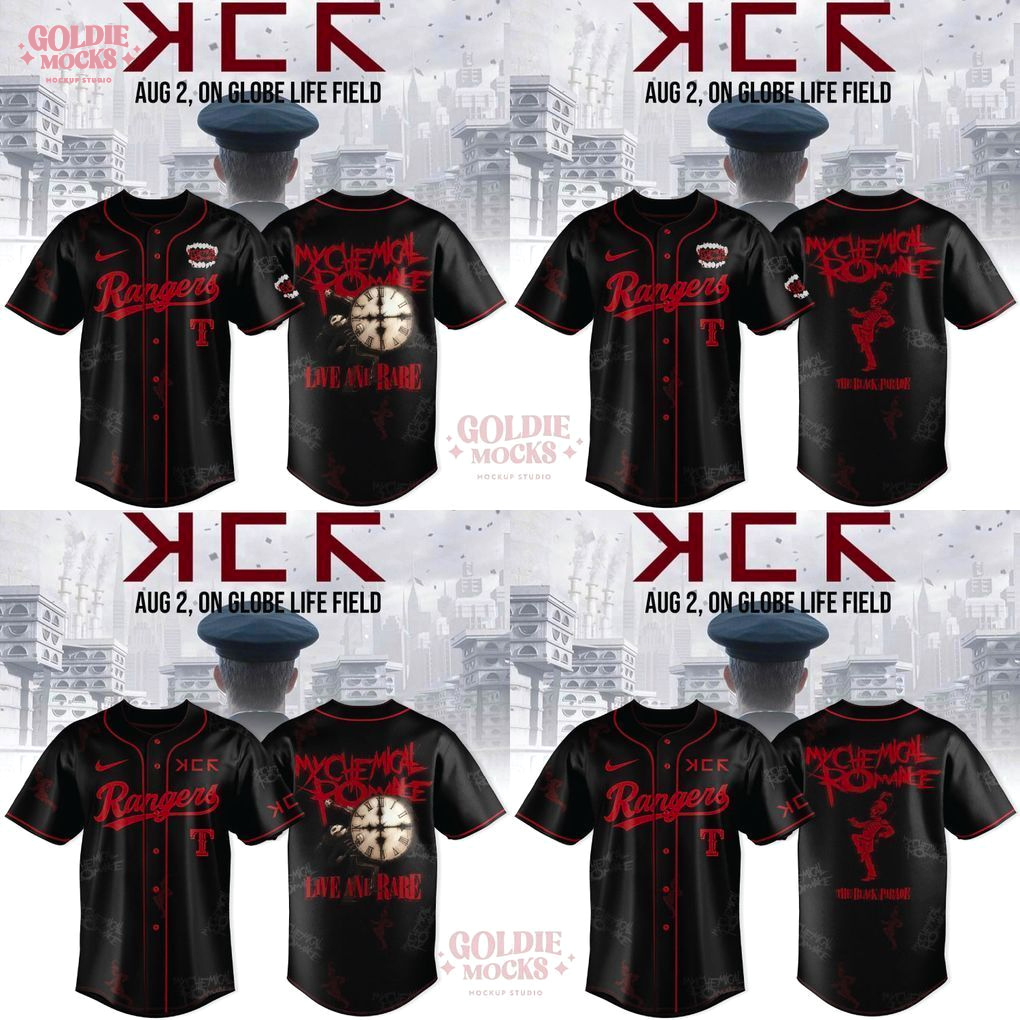 MLB All Star x Long Live The Black Parade My Chemical Romance Tour 2025 Jersey MLB All Star x Long Live The Black Parade My Chemical Romance Tour 2025 Jersey