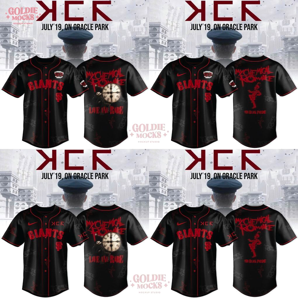 MLB All Star x Long Live The Black Parade My Chemical Romance Tour 2025 Jersey MLB All Star x Long Live The Black Parade My Chemical Romance Tour 2025 Jersey