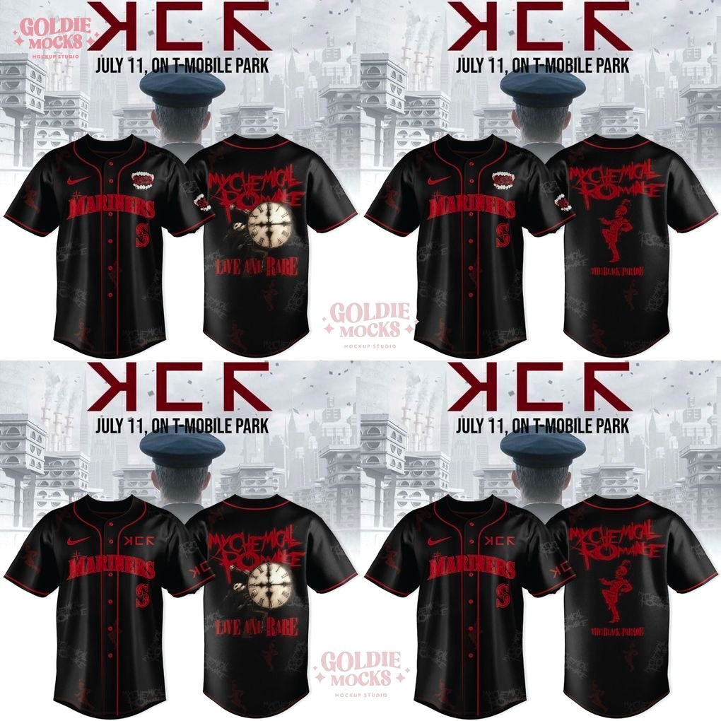 MLB All Star x Long Live The Black Parade My Chemical Romance Tour 2025 Jersey MLB All Star x Long Live The Black Parade My Chemical Romance Tour 2025 Jersey
