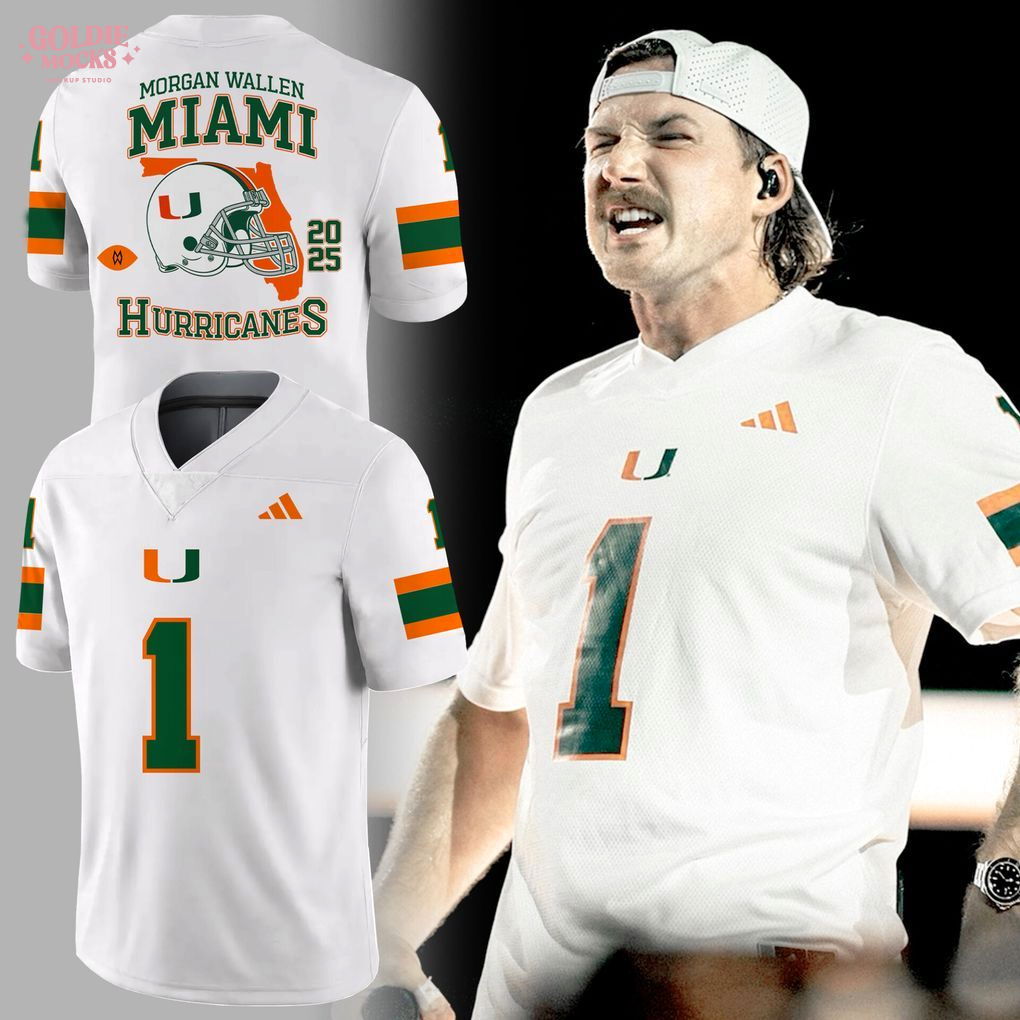 Morgan Wallen x Miami Hurricanes Football Jersey Morgan Wallen x Miami Hurricanes Football Jersey
