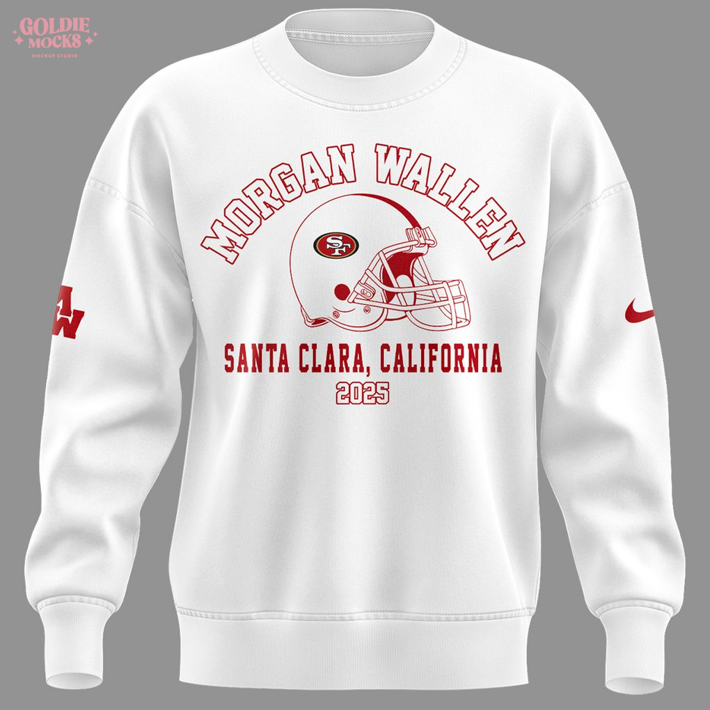 Morgan Wallen x San Francisco 49ers White Sweatshirt Morgan Wallen x San Francisco 49ers White Sweatshirt