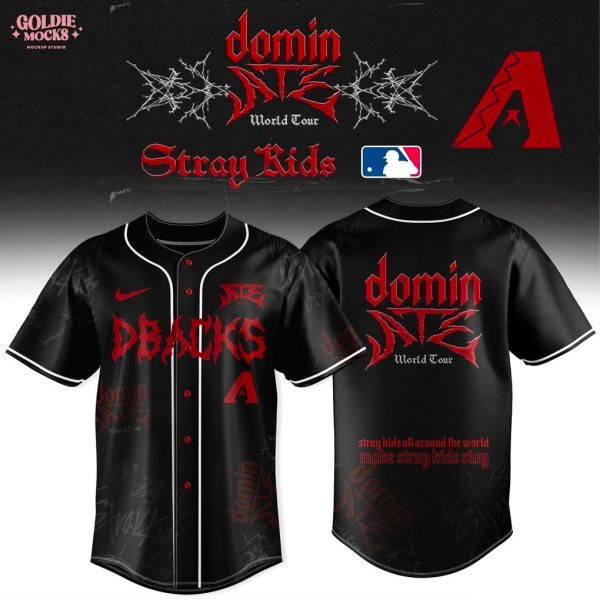 New Arizona Diamondbacks x Stray Kids Dominate World Tour 2025 All Team Jersey