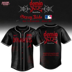 New Atlanta Braves x Stray Kids Dominate World Tour 2025 All Team Jersey